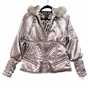 Suzanne Somers Leopard Print Jacket Size M